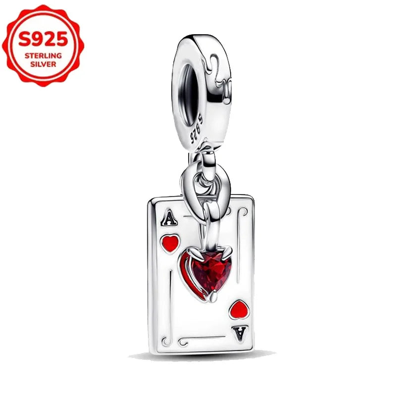 Disney 925 Sterling Silver Beads – Mickey, Stitch, Princess, Cinderella Charms for DIY Bracelets - Image 19